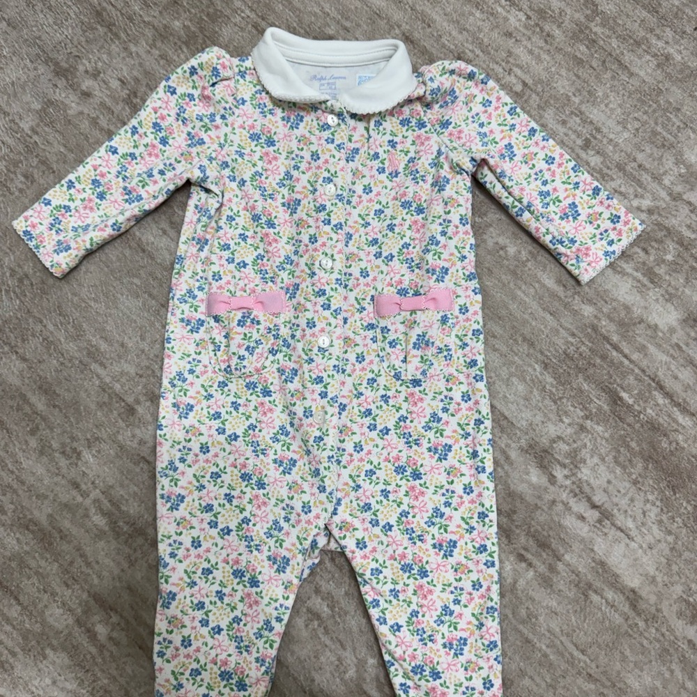 Ralph Lauren Baby Girl Floral Romper
